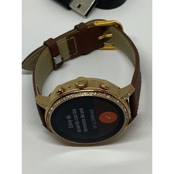 Fossil Gen 4 Authentic Digital Dial Smart Watch Custom Band FTW6015 QT455 - Picture 8 of 12